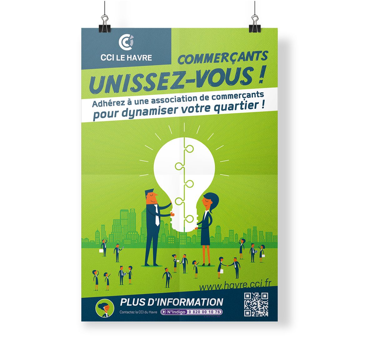 Affiche Poster CCI LE HAVRE Cédric Communal graphiste Affiche Poster CCI LE HAVRE Cédric Communal graphiste